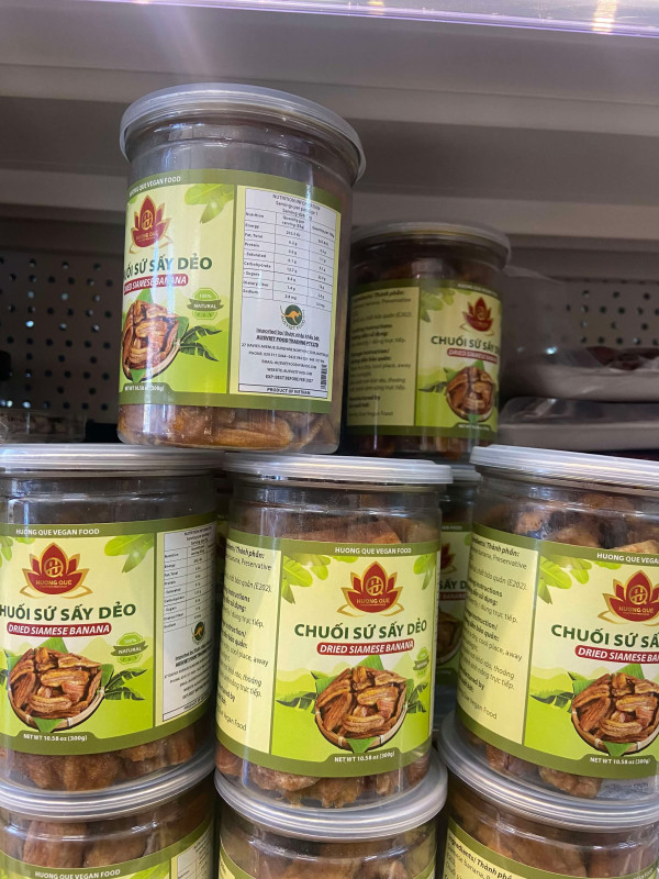 Chuối sứ sấy dẻo 8$ 300g