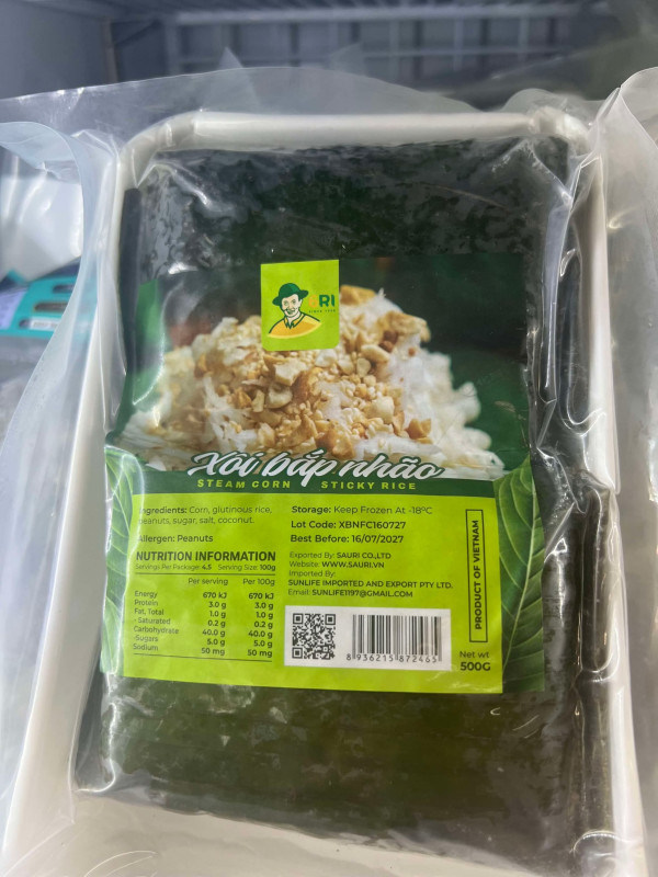 Xôi bắp nhão 12$