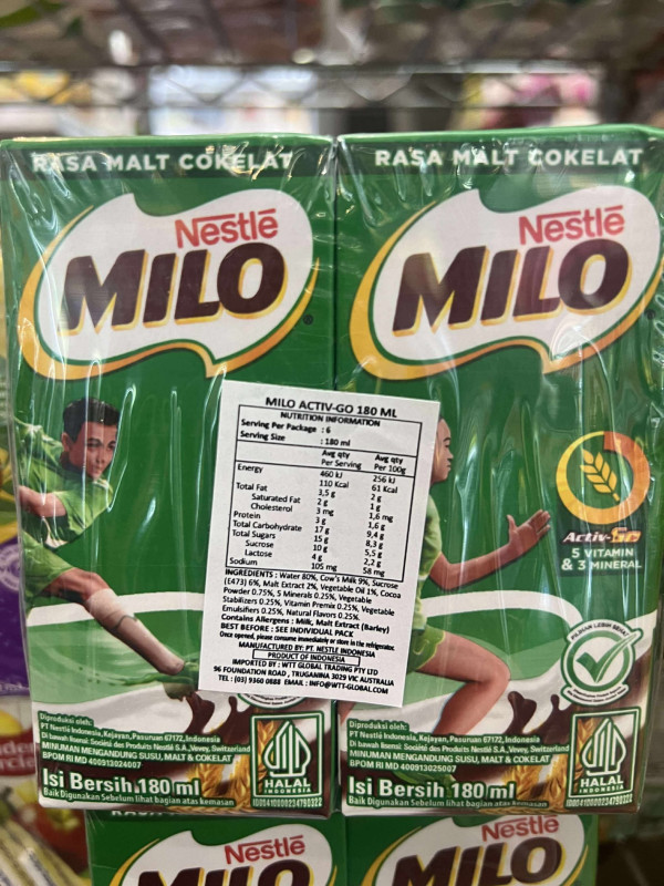 Sữa milo 9$ 6 hộp