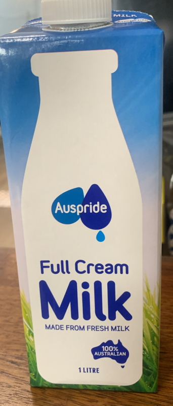 Full cream milk