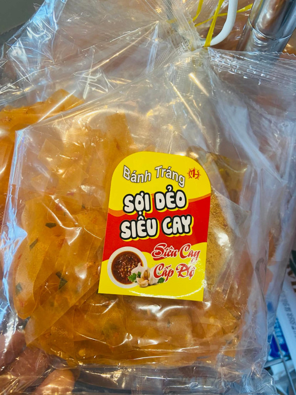 bánh tráng sợi dẻo siêu cay